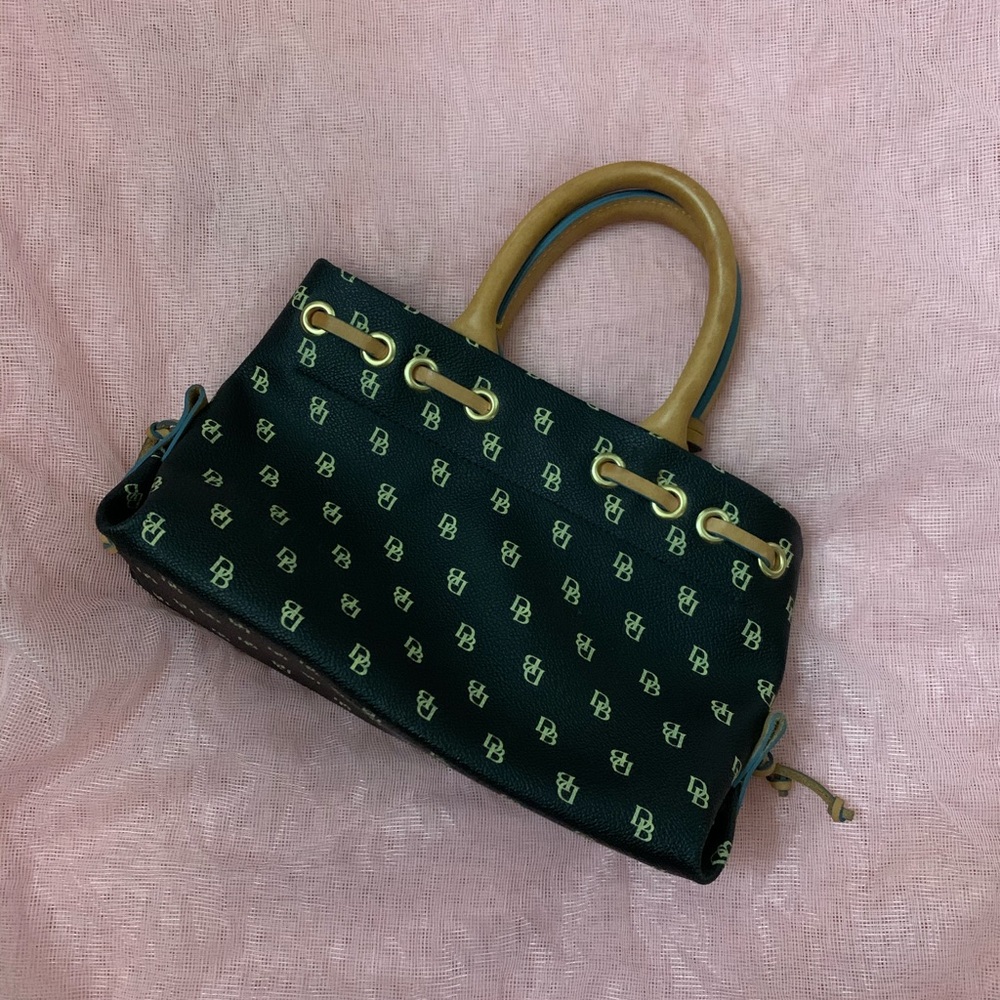 Vintage Leather Dooney and Bourke Mini Hand Bag - Picture 2 of 3